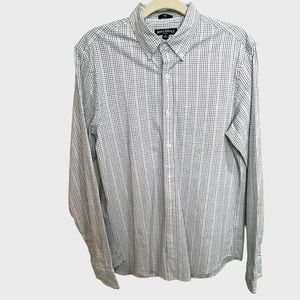 J.Crew Mercantile Flex  Slim Untuck Check Dress Shirt Size M